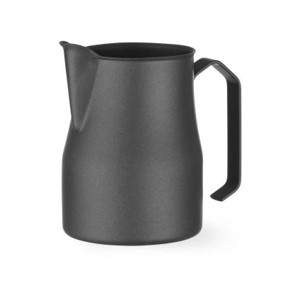 Konvice na pěnění mléka matná černá, HENDI, 0,7L, Černá, ⌀84x(H)130mm | 451045